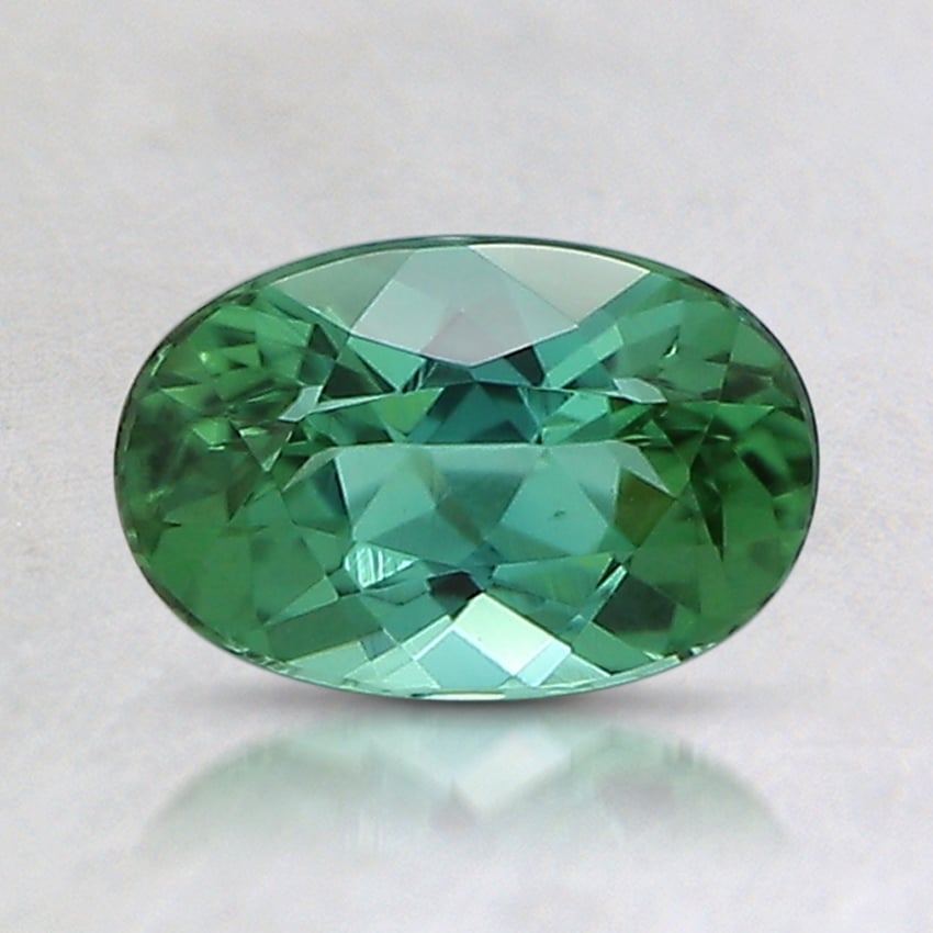 7.7x5.1mm Unheated Green Oval Tourmaline
