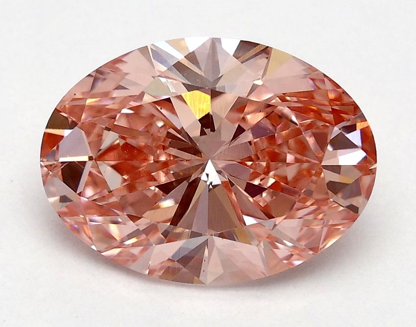 2.02 Ct. Fancy Vivid Pink Oval Lab Grown Diamond