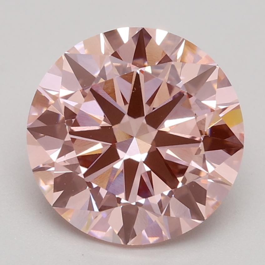 2.20 Ct. Fancy Intense Pink Round Lab Grown Diamond