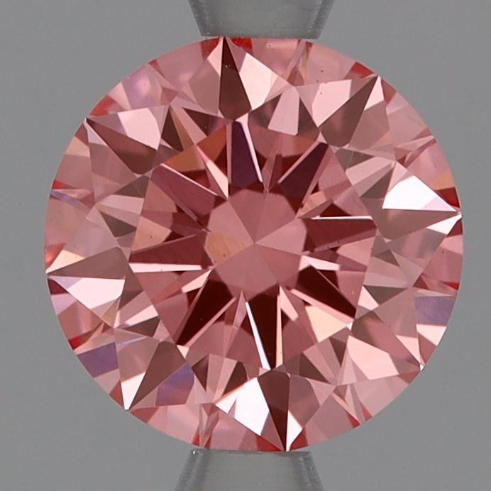 1.07 Ct. Fancy Vivid Pink Round Lab Grown Diamond