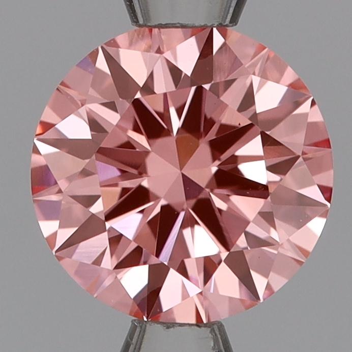 1.08 Ct. Fancy Vivid Pink Round Lab Grown Diamond