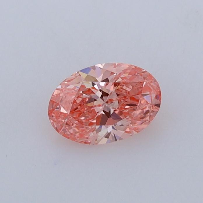 0.34 Ct. Fancy Vivid  Pink Oval Lab Grown Diamond