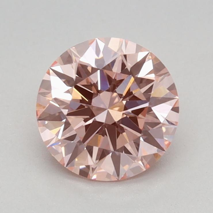 0.79 Ct. Fancy Intense Pink Round Lab Grown Diamond