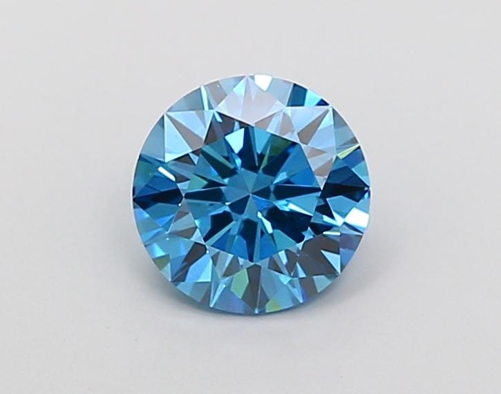 1.01 Ct. Fancy Vivid Blue Round Lab Grown Diamond
