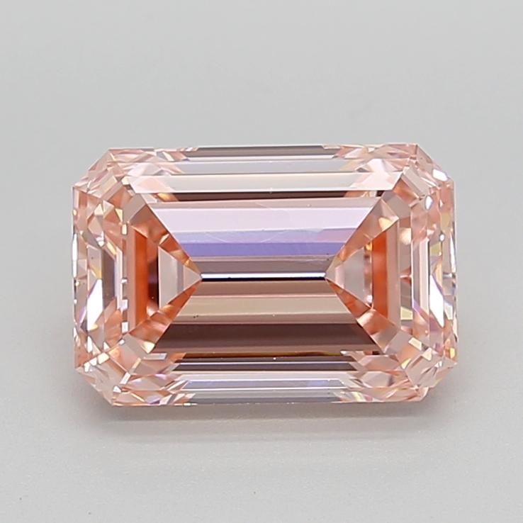 3.09 Ct. Fancy Intense  Pink Emerald Lab Grown Diamond