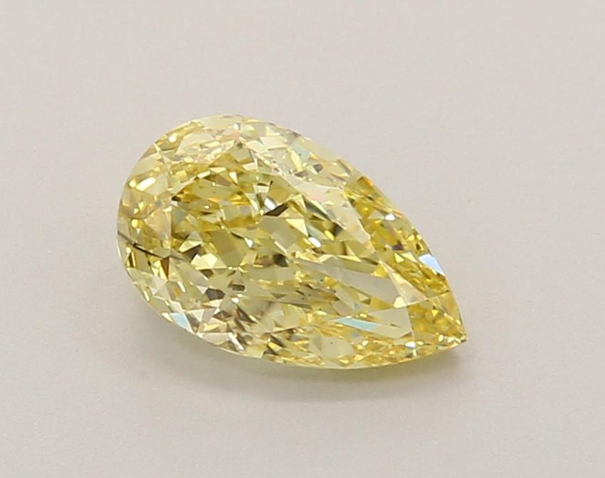 1.01 Ct. Fancy Intense Yellow Pear Lab Grown Diamond