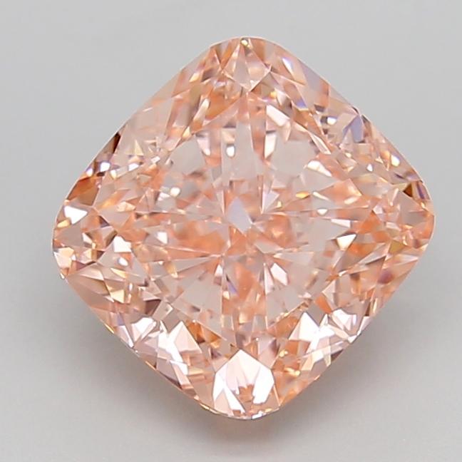 4.00 Ct. Fancy Intense  Pink Cushion Lab Grown Diamond