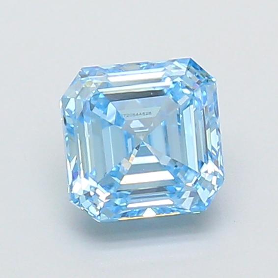 1.03 Ct. Fancy Vivid Blue Asscher Lab Grown Diamond