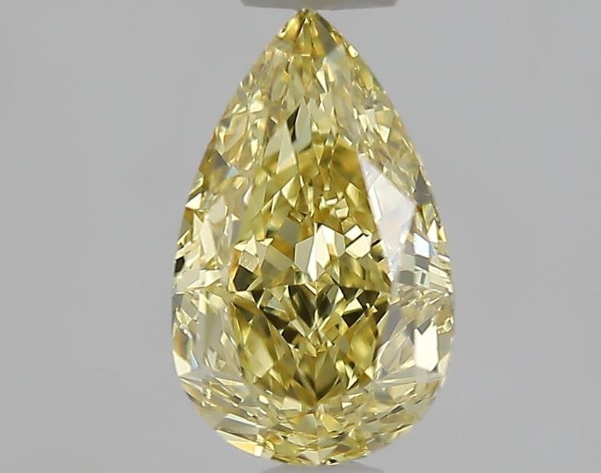 1.04 Ct. Fancy Intense  Yellow Pear Lab Grown Diamond