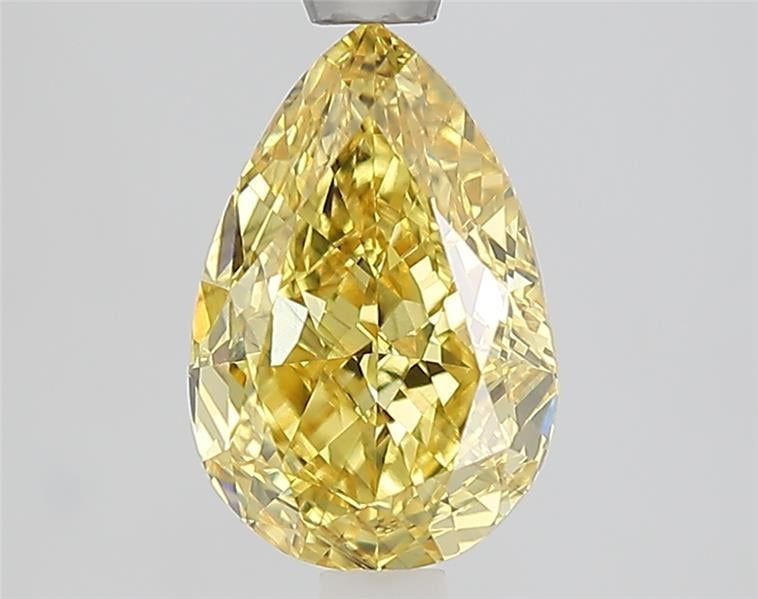 2.08 Ct. Fancy Intense  Yellow Pear Lab Grown Diamond