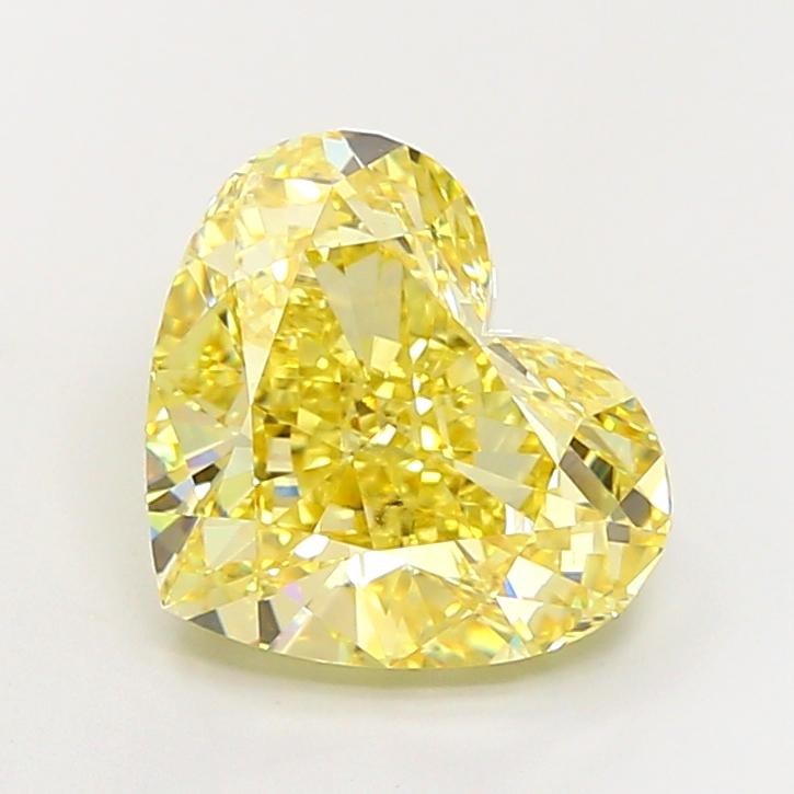 6.01 Ct. Fancy Yellow Heart Lab Grown Diamond