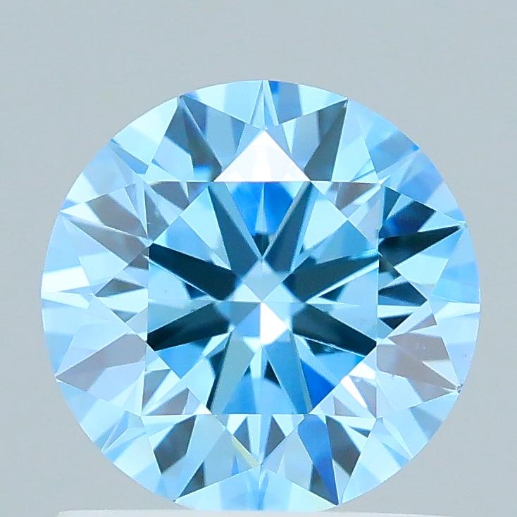 1.00 Ct. Fancy Vivid Blue Round Lab Grown Diamond