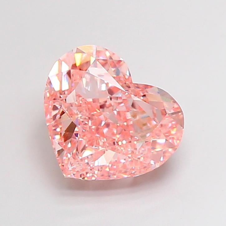 9.51 Ct. Fancy Vivid Pink Heart Lab Grown Diamond