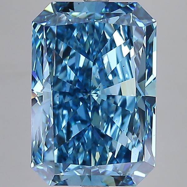 8.00 Ct. Fancy Vivid Blue Radiant Lab Grown Diamond