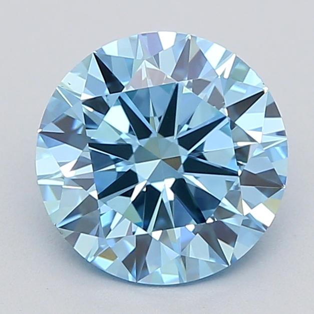 1.50 Ct. Fancy Vivid  Blue Round Lab Grown Diamond