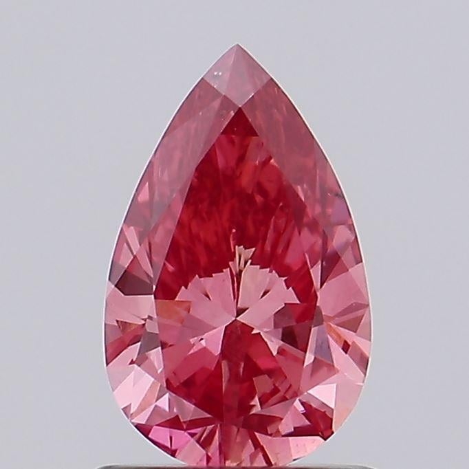 0.82 Ct. Fancy Vivid Pink Pear Lab Grown Diamond