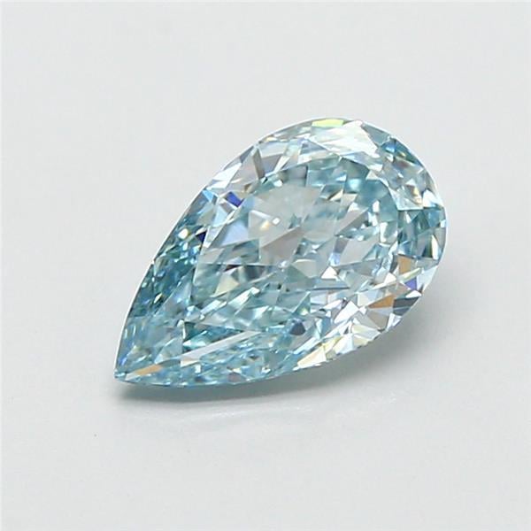 1.06 Ct. Fancy Vivid Blue Pear Lab Grown Diamond