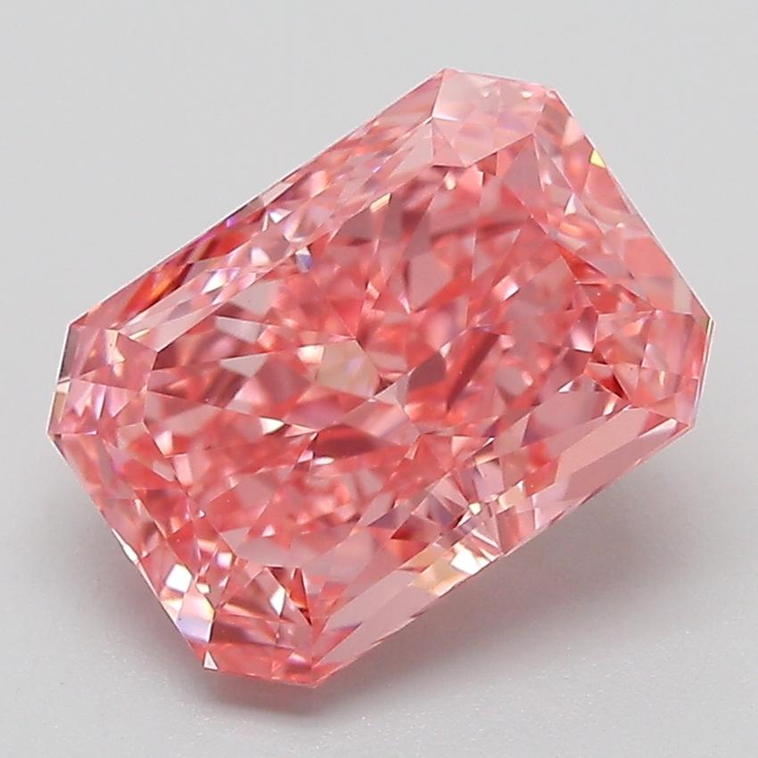 3.03 Ct. Fancy Vivid Pink Radiant Lab Grown Diamond