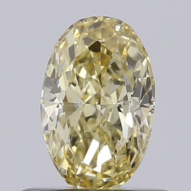 0.60 Ct. Fancy Light Yellow Oval Lab Grown Diamond
