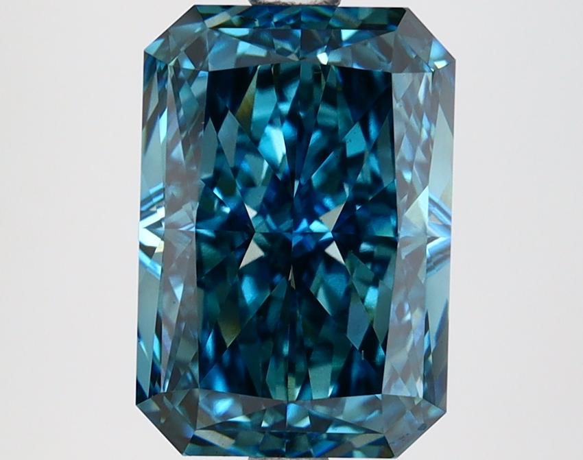3.36 Ct. Fancy Vivid Blue Radiant Lab Grown Diamond