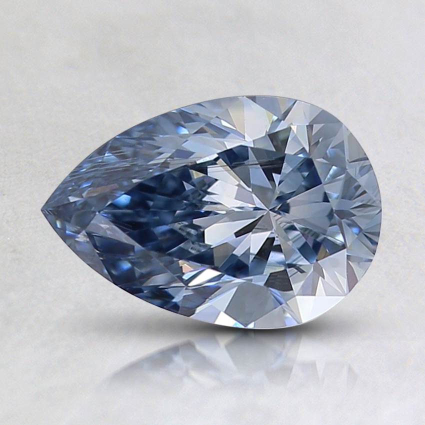0.94 Ct. Fancy Light Blue Pear Lab Grown Diamond