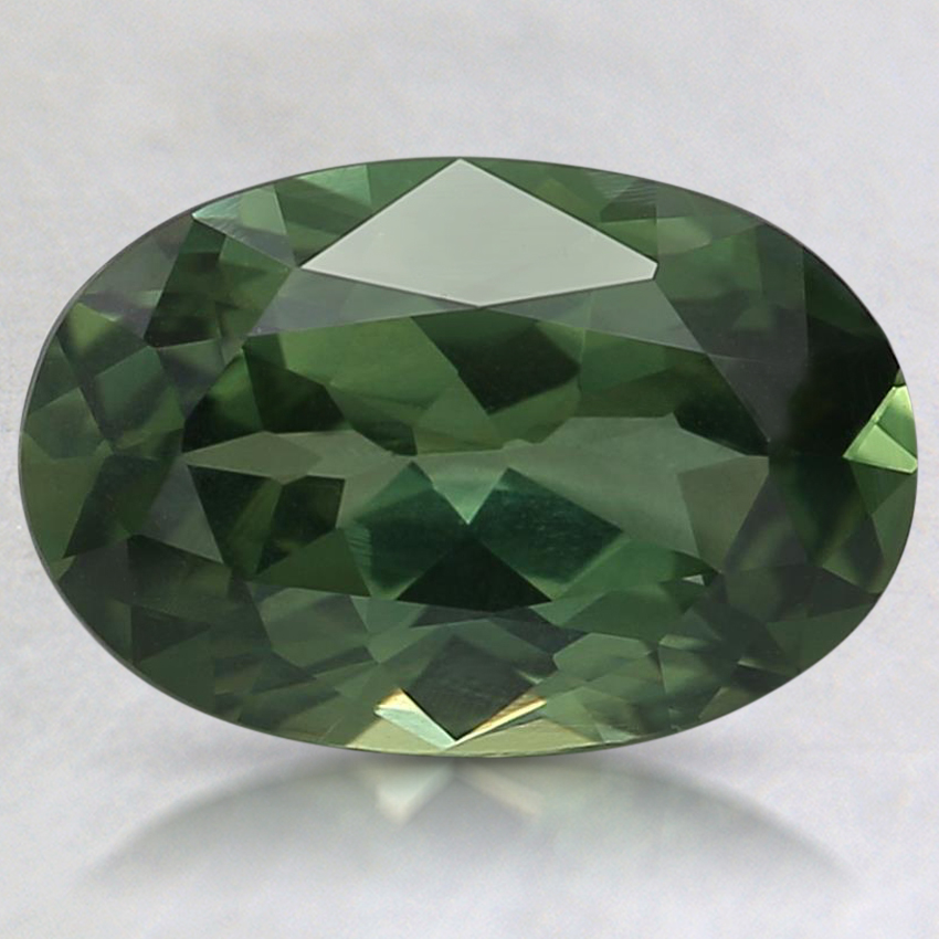 9.6x6.4mm Green Oval Australian Sapphire