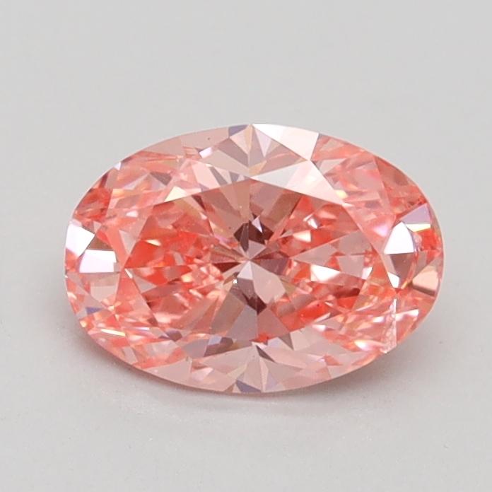 0.78 Ct. Fancy Vivid Pink Oval Lab Grown Diamond