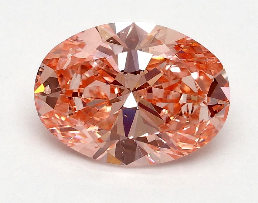 1.7 Ct. Fancy Vivid Pink Oval Lab Grown Diamond