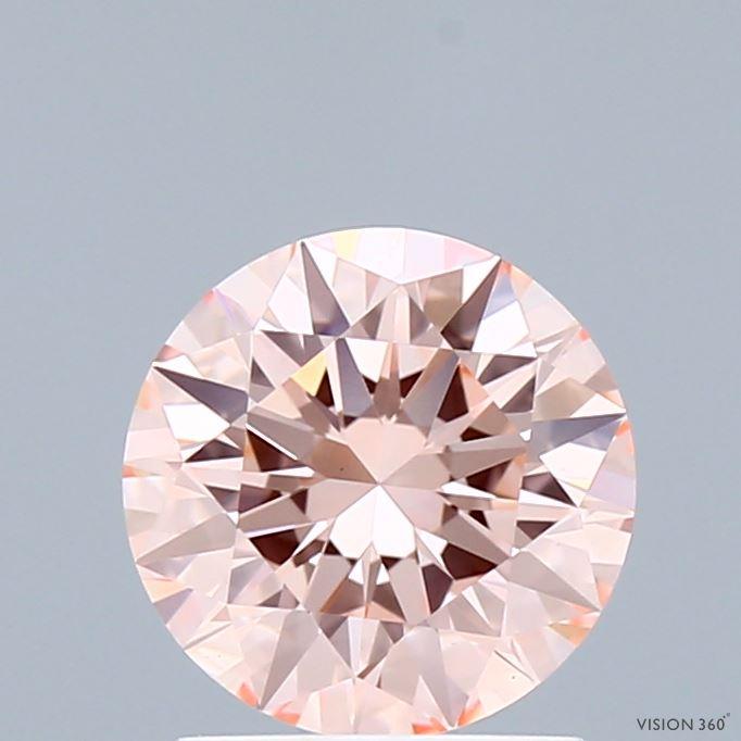1.46 Ct. Fancy Intense Pink Round Lab Grown Diamond