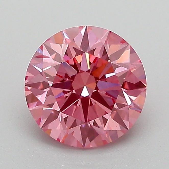 1.21 Ct. Fancy Vivid Pink Round Lab Grown Diamond