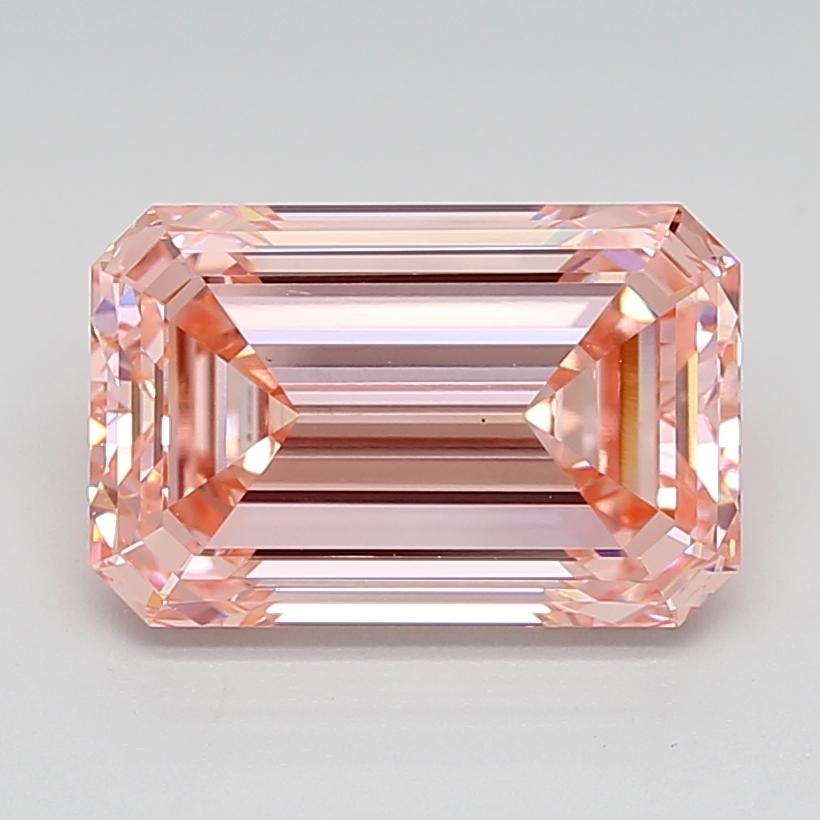 5.05 Ct. Fancy Vivid  Pink Emerald Lab Grown Diamond