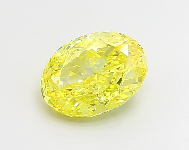 2.01 Ct. Fancy Vivid  Yellow Oval Lab Grown Diamond