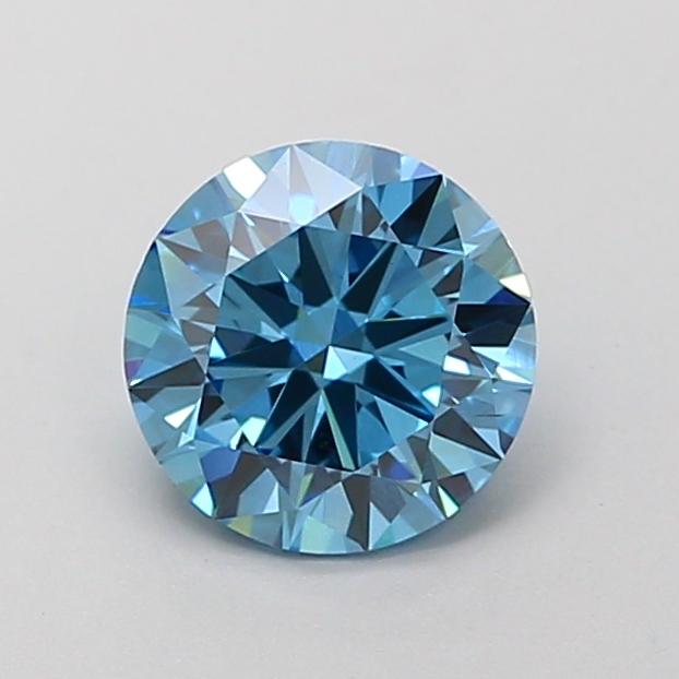 1.00 Ct. Fancy Vivid Blue Round Lab Grown Diamond