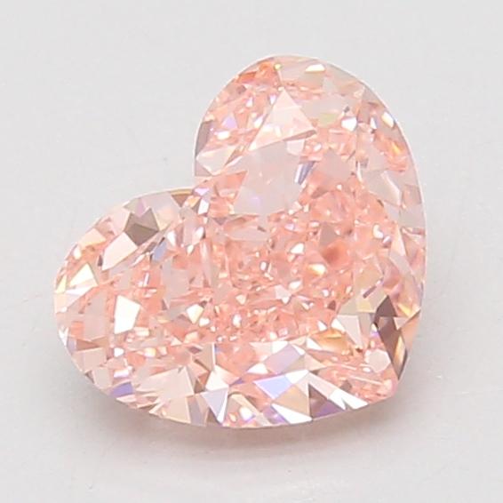 1.58 Ct. Fancy Vivid Pink Heart Lab Grown Diamond
