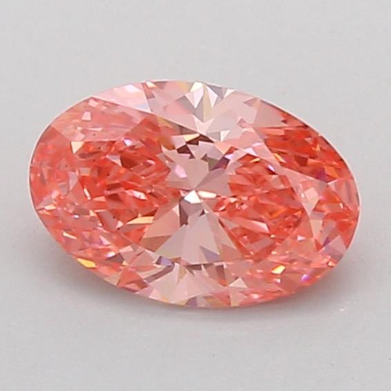 1.06 Ct. Fancy Vivid Pink Oval Lab Grown Diamond