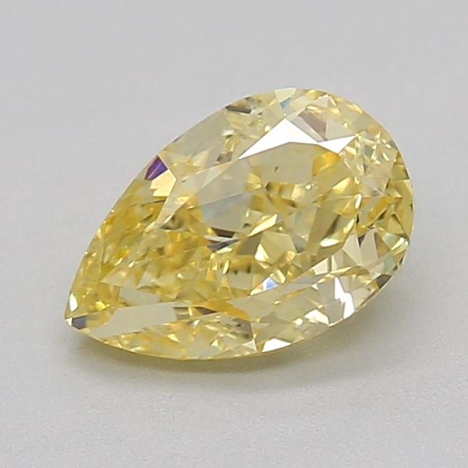 1.01 Ct. Fancy Intense  Yellow Pear Lab Grown Diamond