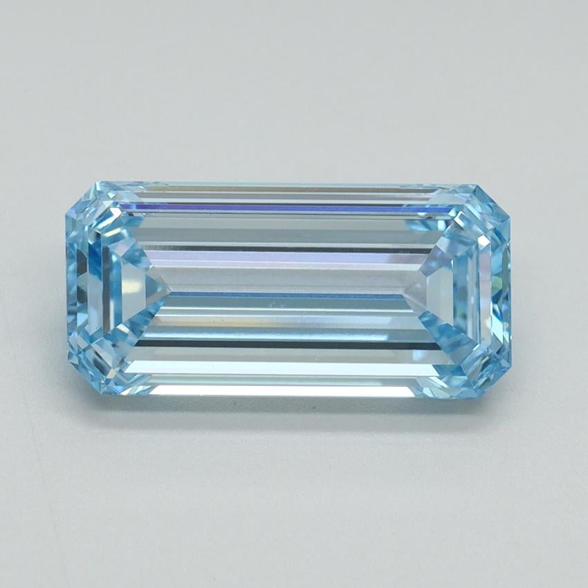 3.01 Ct. Fancy Intense Blue Emerald Lab Grown Diamond