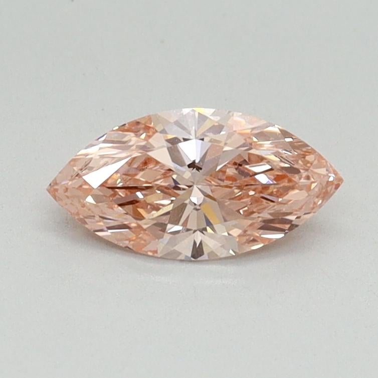 0.46 Ct. Fancy Vivid Pink Marquise Lab Grown Diamond