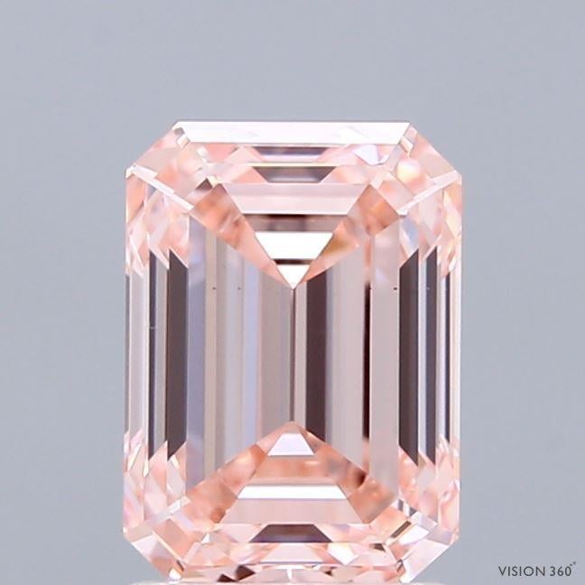 1.91 Ct. Fancy Intense  Pink Emerald Lab Grown Diamond