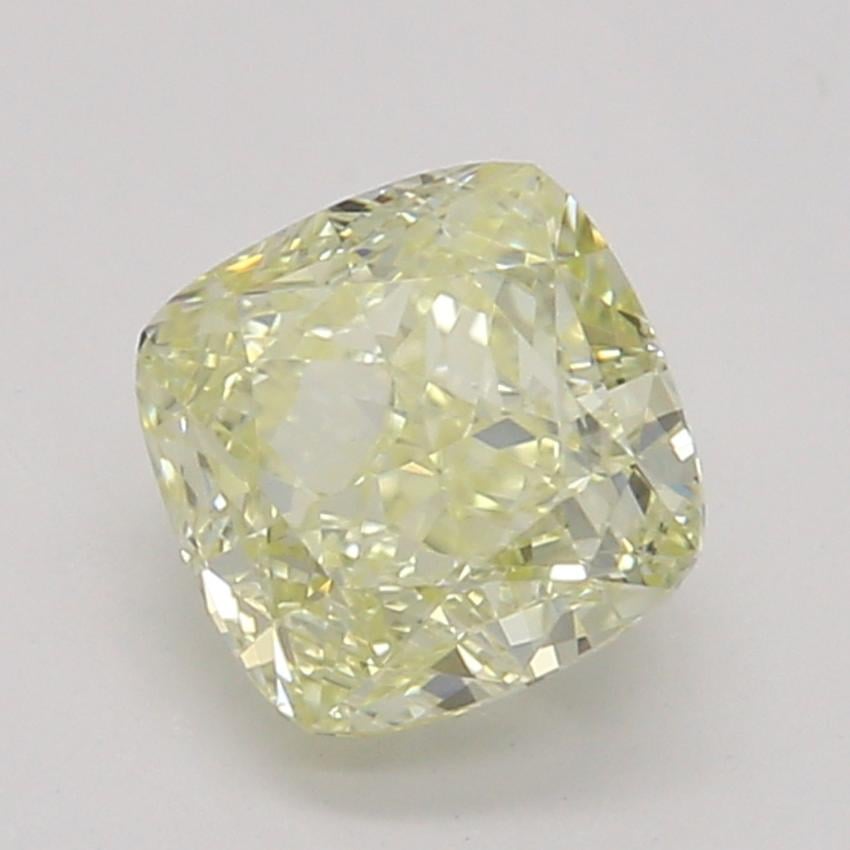 0.61 Ct. Fancy Light Yellow Cushion Diamond