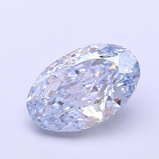 1.10 Ct. Fancy Intense  Blue Oval Lab Grown Diamond