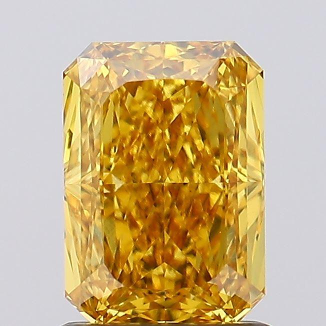 1.25 Ct. Fancy Vivid  Yellow Radiant Lab Grown Diamond