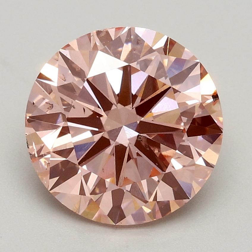 2.00 Ct. Fancy Intense Pink Round Lab Grown Diamond