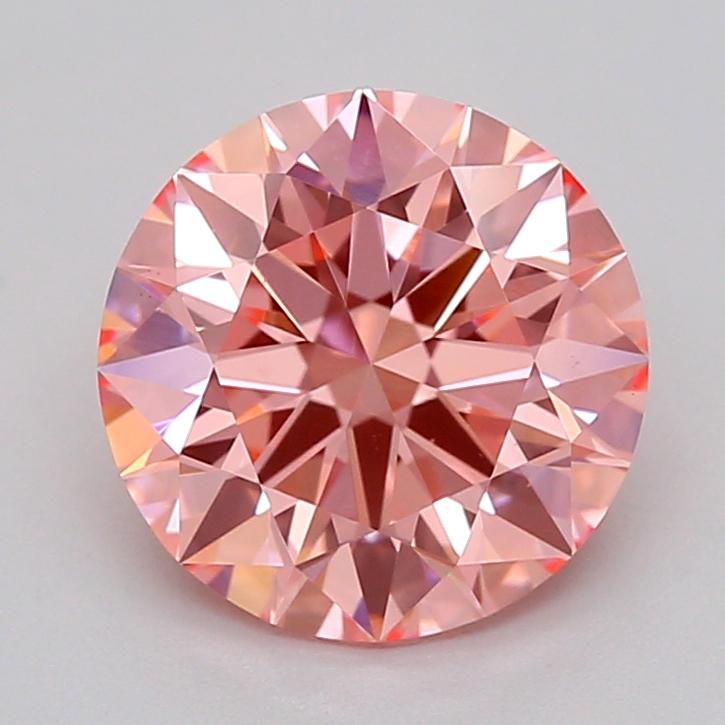 1.53 Ct. Fancy Vivid  Pink Round Lab Grown Diamond