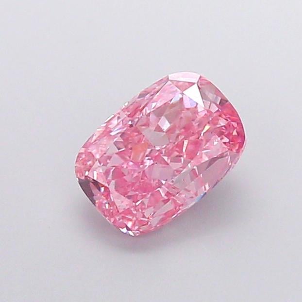 1.54 Ct. Fancy Vivid  Pink Cushion Lab Grown Diamond