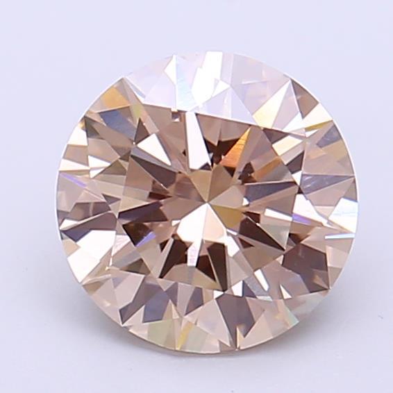 1.60 Ct. Light Brown Round Lab Grown Diamond