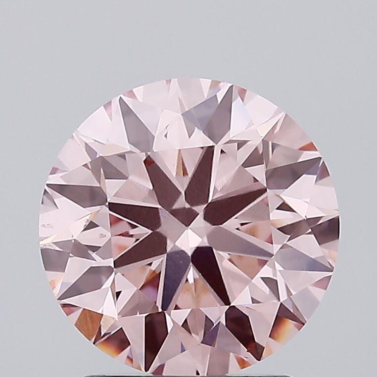 2.35 Ct. Fancy Intense Pink Round Lab Grown Diamond