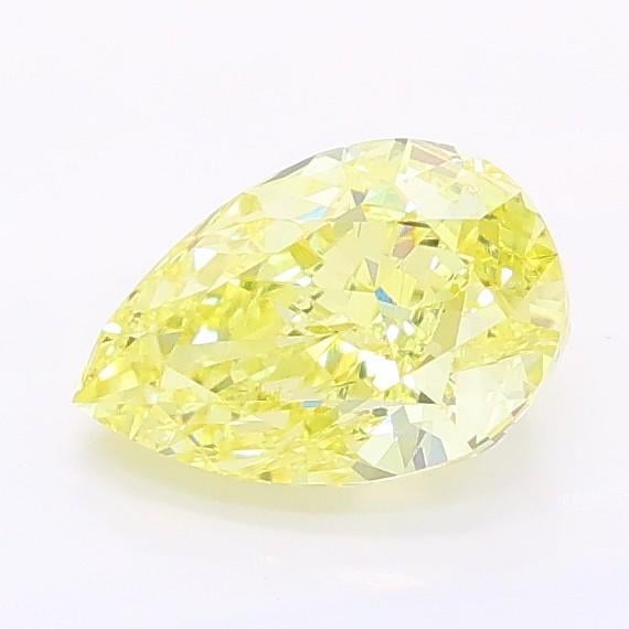 0.99 Ct. Fancy Intense Yellow Pear Lab Grown Diamond