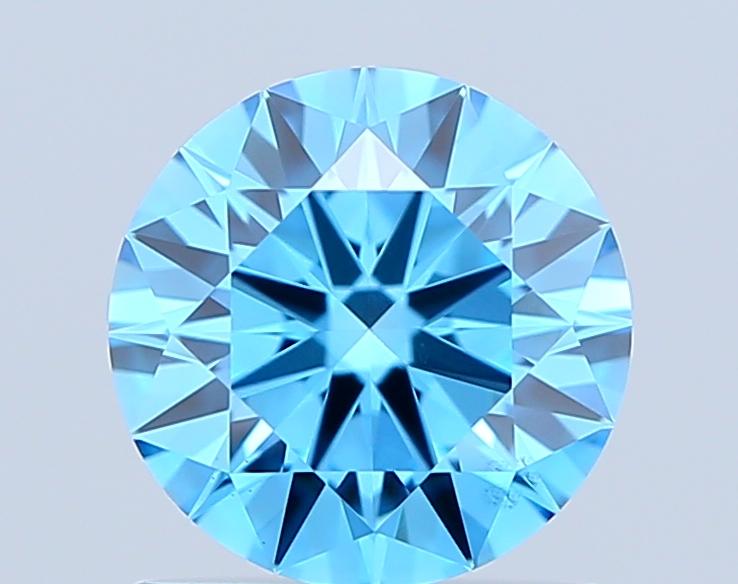 1.00 Ct. Fancy Vivid Blue Round Lab Grown Diamond