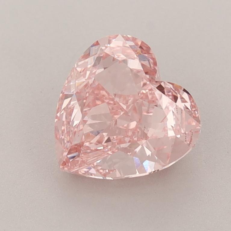 1.51 Ct. Fancy Intense  Pink Heart Lab Grown Diamond